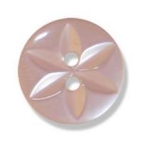 Impex Polyester Star Buttons 17mm Pale Pink