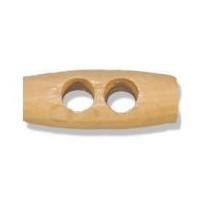 Impex Wooden 2 Hole Toggles 25mm Natural