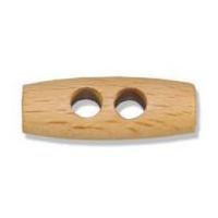 Impex Wooden 2 Hole Toggles 30mm Natural