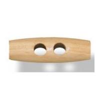 impex wooden 2 hole toggles 40mm natural