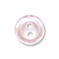 impex scalloped edge polyester buttons 10mm pale pink