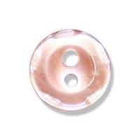 impex scalloped edge polyester buttons 13mm peach