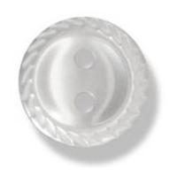 impex cut edge polyester buttons 17mm white