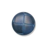 Impex Imitation Leather Shank Buttons 15mm Navy