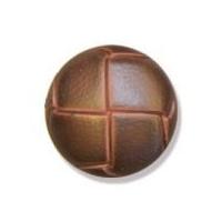 Impex Imitation Leather Shank Buttons 20mm Brown