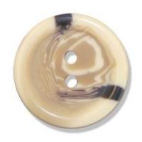 Impex Aran Shank Buttons 25mm Cream/Brown