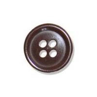 impex 4 hole jacket buttons 15mm brown