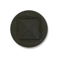 impex round with square insert buttons black