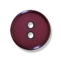 impex 2 hole flat top narrow rim buttons 18mm burgundy