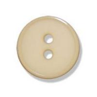 Impex 2 Hole Flat Top Narrow Rim Buttons 18mm Natural