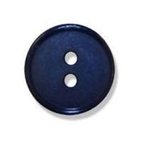 Impex 2 Hole Flat Top Narrow Rim Buttons 18mm Navy