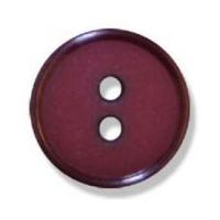 impex 2 hole flat top narrow rim buttons 21mm burgundy