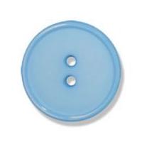 Impex 2 Hole Flat Top Narrow Rim Buttons 21mm Pale Blue