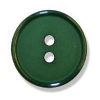 impex 2 hole flat top narrow rim buttons 24mm dark green