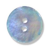 Impex Dyed Agoya Shell Buttons Pale Blue