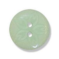 Impex Etched Flower Buttons 15mm Pale Green
