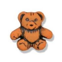 Impex Teddy Bear Shape Buttons 15mm Orange