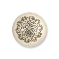 Impex Metal Dome Buttons 21mm Silver