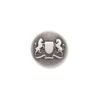 Impex Metal Crest Buttons 15mm Antique Silver