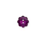 Impex Diamante Flower Buttons Purple