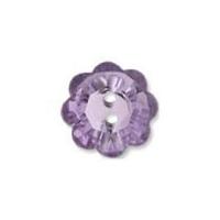 impex diamante flower buttons lilac