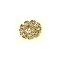 impex round diamante buttons 15mm gold