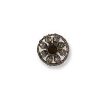 impex round diamante buttons 18mm black