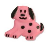 Impex Dog Shape Buttons 18mm Pink