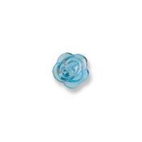 Impex 3D Rose Shape Buttons Blue