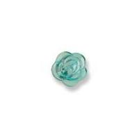 Impex 3D Rose Shape Buttons Turquoise