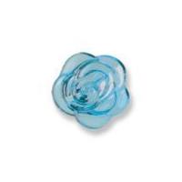 impex 3d rose shape buttons blue