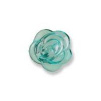 Impex 3D Rose Shape Buttons Turquoise