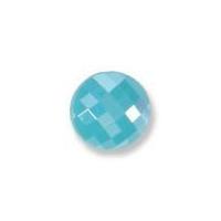 impex hi gloss faceted shank buttons blue