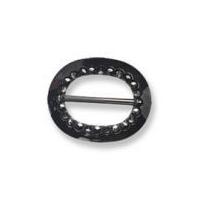 impex oval plastic buckle 50mm black