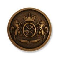 Impex Military Metal Crest Buttons Bronze