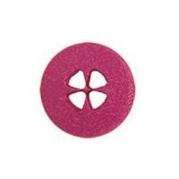 Impex Round Glitter Buttons Fuchsia