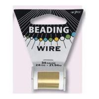 impex 34 gauge copper beading wire 22m gold