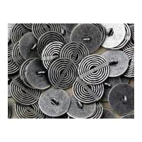 impex swirl metal shank buttons silver