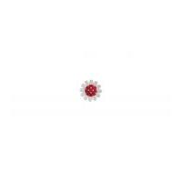 Impex Daisy Flower Shape Buttons Red