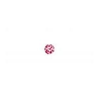 Impex Round Printed Flower Buttons Light Pink