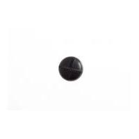 Impex Round Stitched Look Imitation Leather Buttons Black