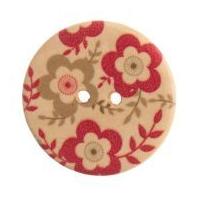 impex round floral patterned buttons