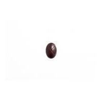 Impex Oval Imitation Leather Shank Buttons Red Brown