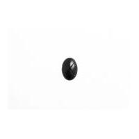 Impex Oval Imitation Leather Shank Buttons Black