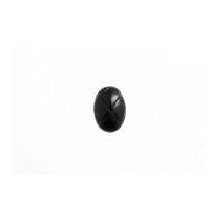 Impex Oval Imitation Leather Shank Buttons Black