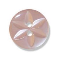Impex Polyester Star Buttons 13mm Pale Pink