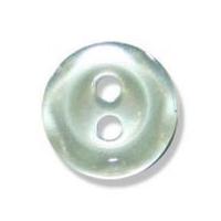 Impex Scalloped Edge Polyester Buttons 13mm Green