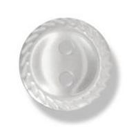 Impex Cut Edge Polyester Buttons 13mm White