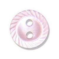 impex cut edge polyester buttons 13mm pink