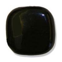 Impex Shiny Square Shank Buttons 25mm Black